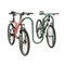 Global Industrial Wave Bike Rack, Green, Below Ground Mount, 5-Bike Capacity 652777GGN - alternate 2
